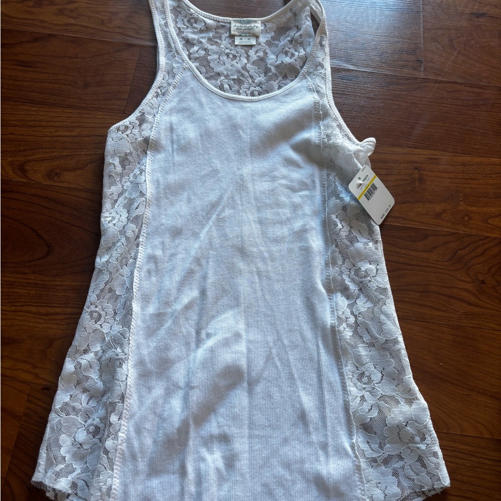 White Lace Tank Top